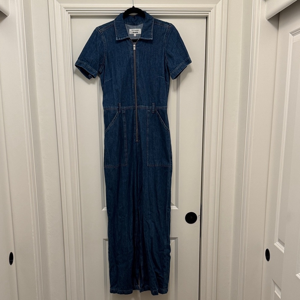 Reformation Blue Denim Jeans Overalls